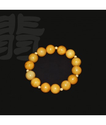 YELLOW JADEITE JADE BRACELET