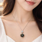 Striped Dzi Bead Pendant