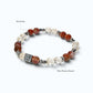 Letter L | Red Auralite  & Yellow Phantom Pyramid Bracelet