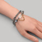 Snowflake Phantom Charm + Grey Rutilated Quartz w/ Grey Moonstone Bangle