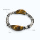 Double Tiger Eye Charm w/ Black Rutilated Quartz Bracelet