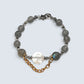 Snowflake Phantom Charm + Grey Rutilated Quartz w/ Grey Moonstone Bangle
