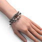 Black Rutilated Quartz Charm + Black Rutilated Quartz w/ Akoya Pearl Bracelet