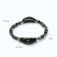 Double Silver Obsidian Charm w/ Black Auralite Bracelet