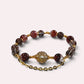 Golden TitaRutilated Quartz Charm + lepidocrocite Super Seven w/ Red Copper Rutilated Quartz Bracelet