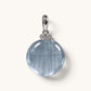 Blue Rabbit Fur Quartz Pendant