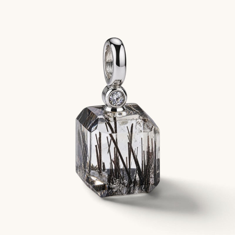 Black Rutilated Quartz Pendant