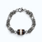 Black & White Dzi Bead Bracelet