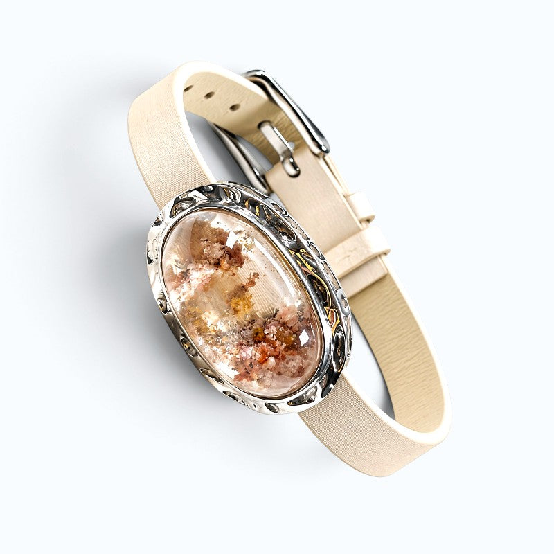 Calcite Leather Bracelet