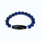 Auspicious Dragon Dzi Bead w/ Lapis Lazuli Bracelet