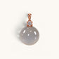 White Rabbit Fur Quartz Pendant