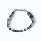 Flower Green Jadeite Jade Bracelet