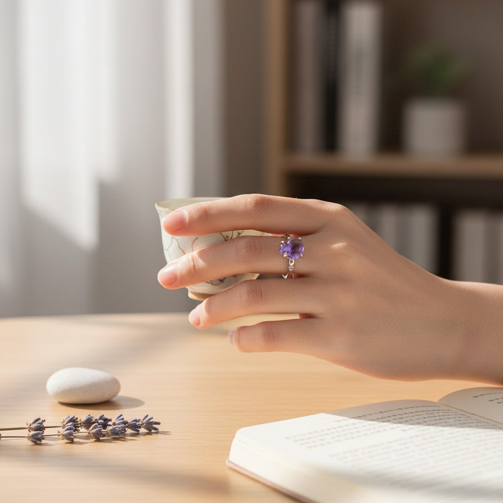 Amethyst Gourd Ring