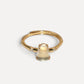 Golden Prehnite Gourd Ring