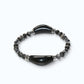 Double Silver Obsidian Charm w/ Black Auralite Bracelet