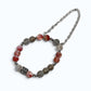 Silver Chrome Heart Cross Charm + Auralite 23 w/ Labradorite Bracelet