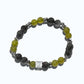 Letter Q | Serpentine Jade & Black Auralite Bracelet