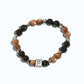 Letter P | Peach Moonstone & Hypersthene Bracelet
