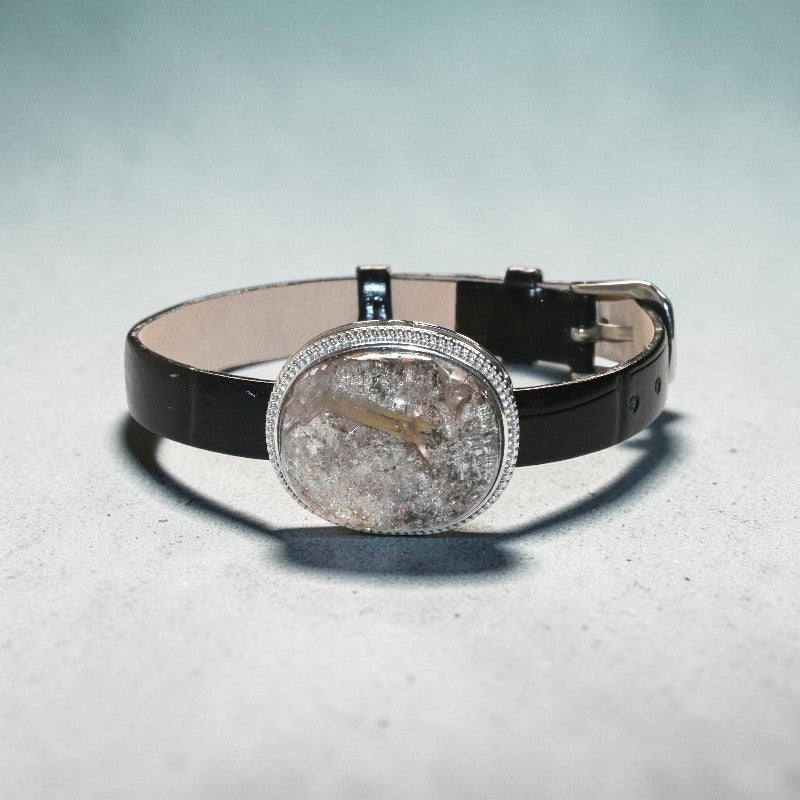 Phantom w/ Rutilated Leather Bracelet