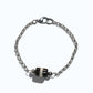 Black & White Dzi Bead Bracelet