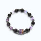 Ametrine Charm + Fluorite Pyrite w/ Eye Auralite Quartz Bracelet