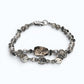 Black Rutilated Quartz Charm + Black Rutilated Quartz w/ Akoya Pearl Bracelet