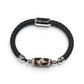 Green Tara Dzi Bead w/ Leather Bangle