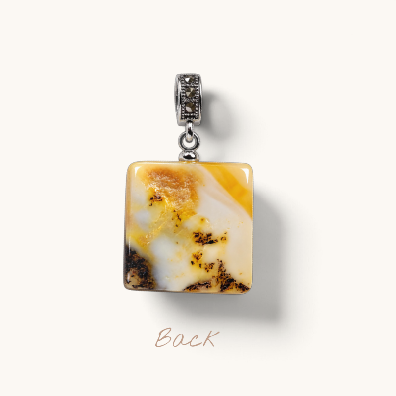 Oreo Amber Pendant