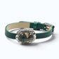 Green Phantom Quartz Leather Bracelet
