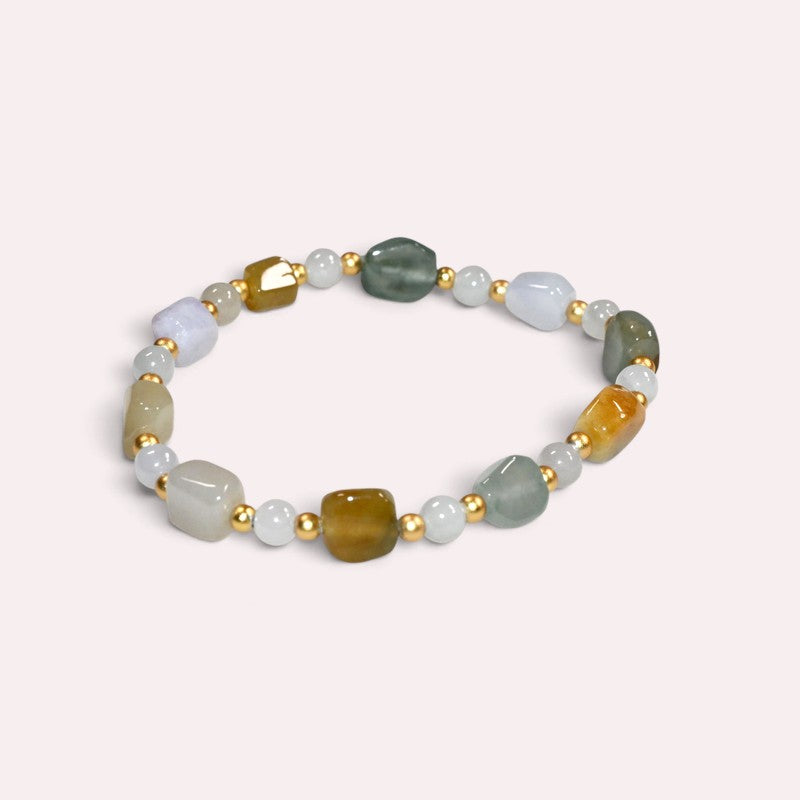 Mixed Jadeite Jade Bracelet