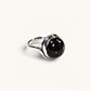 Skeletal Black Sunstone Ring