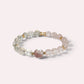 Pink Rabbit Fur Quartz Charm + Pink Azeztulite w/ White Sunstone Bracelet