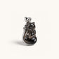 Black Rutilated Quartz Nine-Tailed Fox Pendant