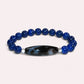 Auspicious Dragon Dzi Bead w/ Lapis Lazuli Bracelet