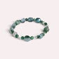 Flower Green Jadeite Jade Bracelet