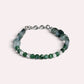 Flower Green Jadeite Jade Bracelet