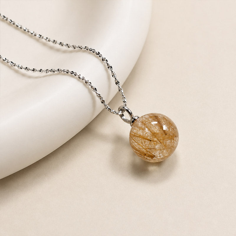 Golden Rutilated Quartz Pendant