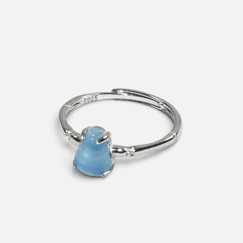 Aquamarine Gourd Ring