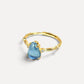 Aquamarine Gourd Ring