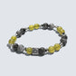 Letter Q | Serpentine Jade & Black Auralite Bracelet