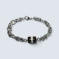 Black & White Dzi Bead Bracelet