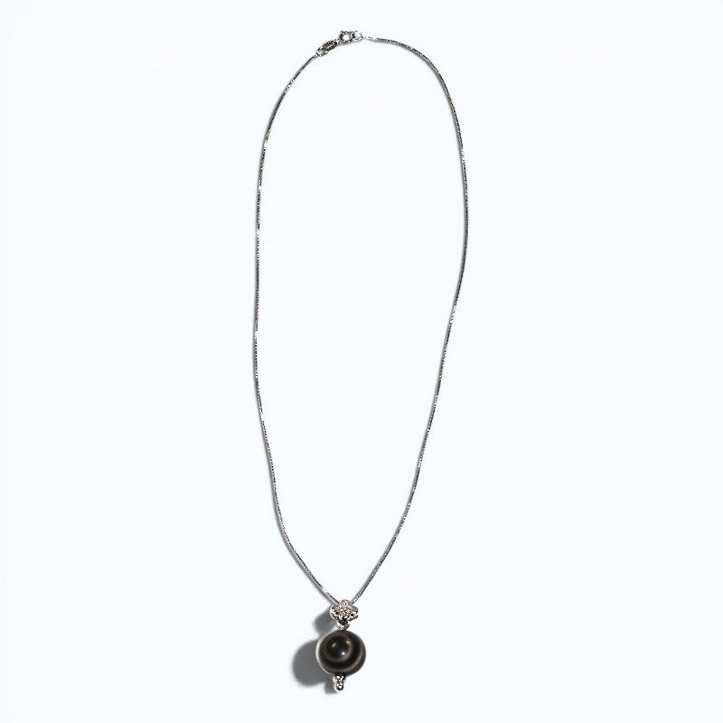 Striped Dzi Bead Pendant