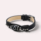 Special Two Eye Dzi Bead Leather Bracelet