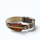 Golden Amber Leather Bracelet