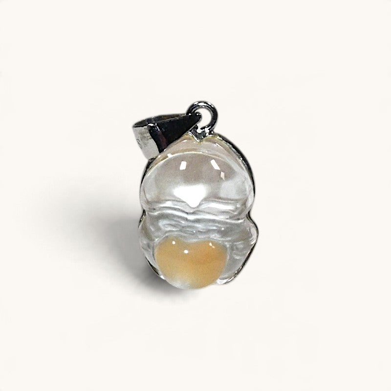 Cutie Love Fox Yellow Rabbit Fur Quartz