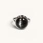 Skeletal Black Sunstone Ring