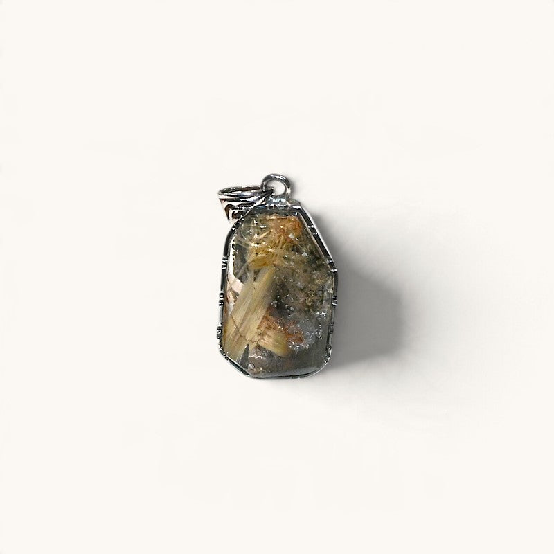 Rutilated Phantom Quartz Pendant
