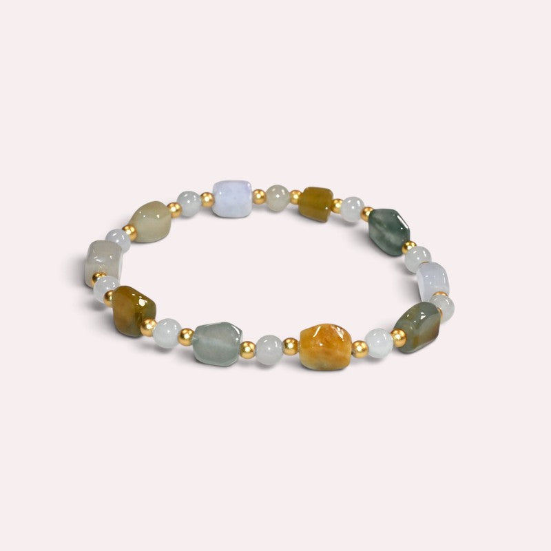 Mixed Jadeite Jade Bracelet