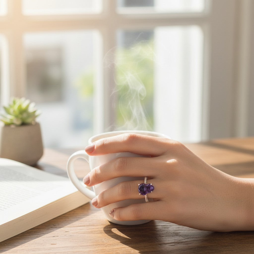 Amethyst Gourd Ring