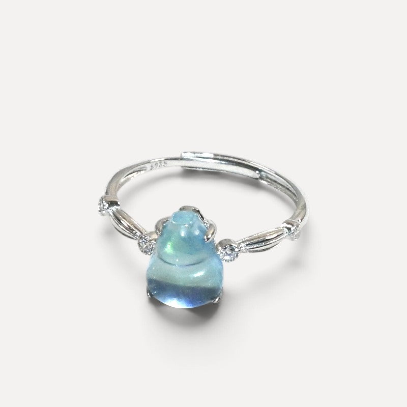 Aquamarine Gourd Ring